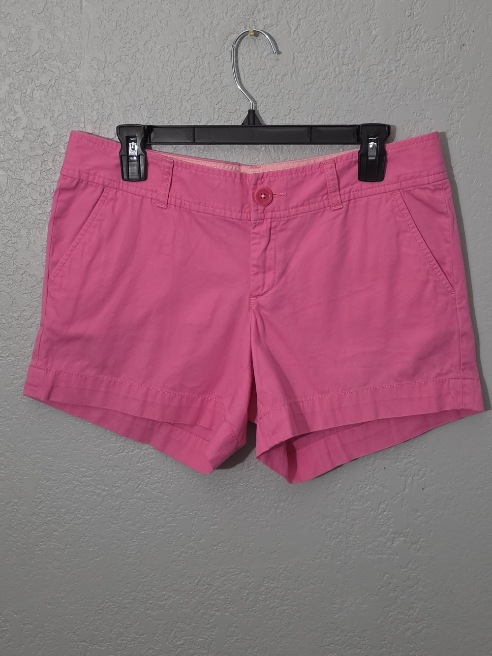 Lilly Pulitzer The Callahan Shorts Hotty Pink 100% Cotton Low/Mid Rise Womens 6